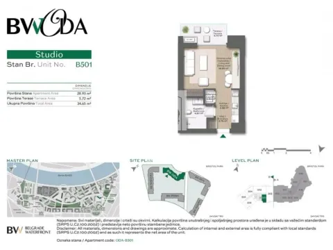 Prodaja, dvosoban stan, 34m², Savski Venac, Beograd - image 15