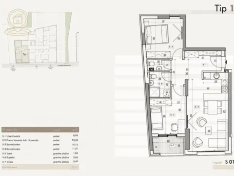 Prodaja, trosoban stan, 65m², Medijana, Niš - image 16