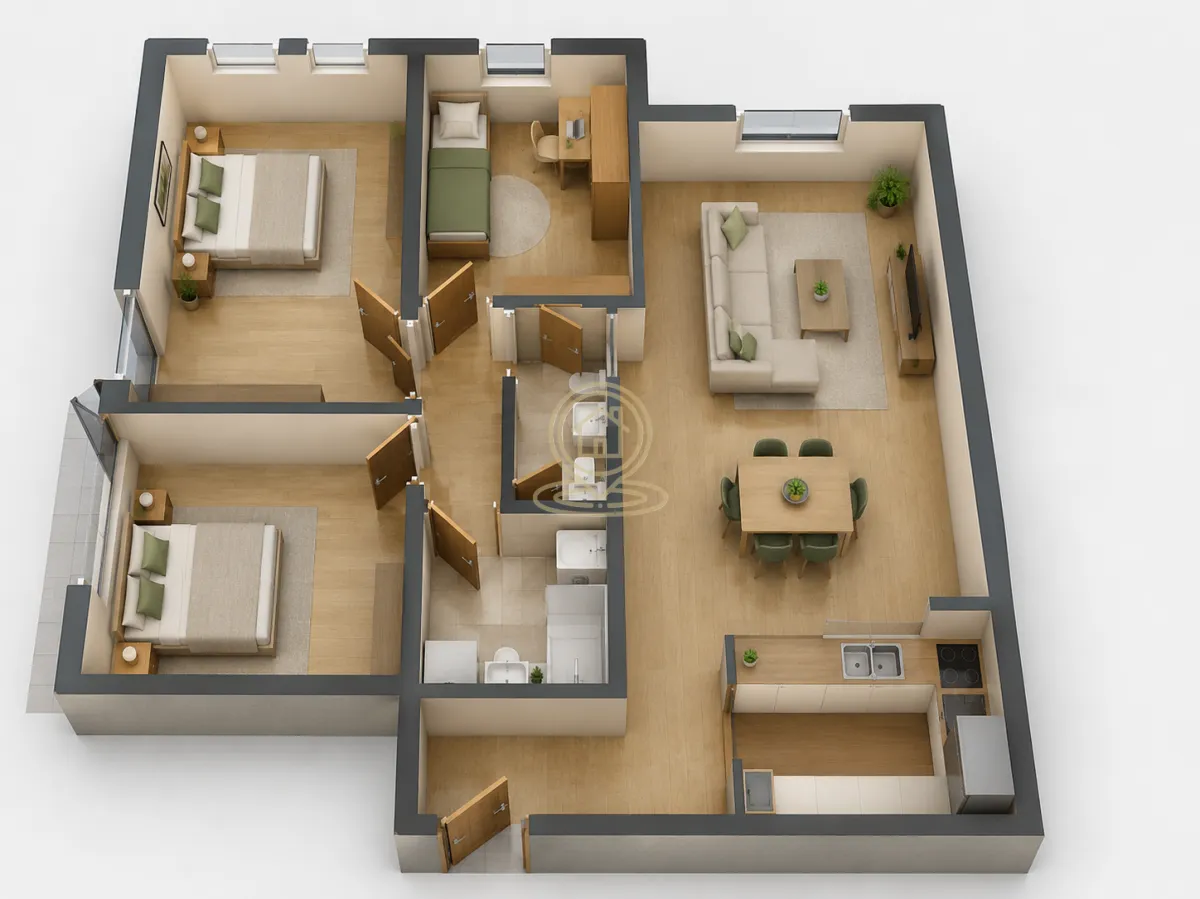Sale, four bedroom apartment, 88m², Đeram Pijaca, Beograd