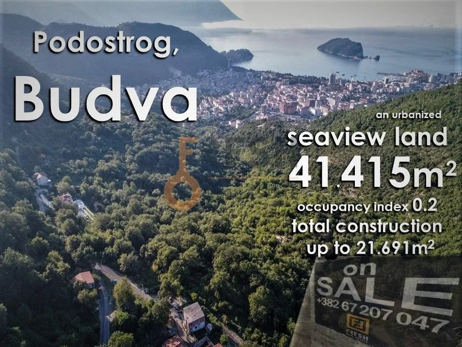 Prodaja, plac, 41645m², Budva, Crna Gora