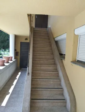 External stone stairs leading to the entrance of the building. - image 4