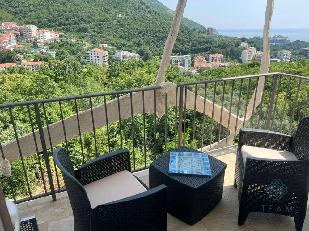 Rent, one bedroom apartment, 53m², Pržno, Budva