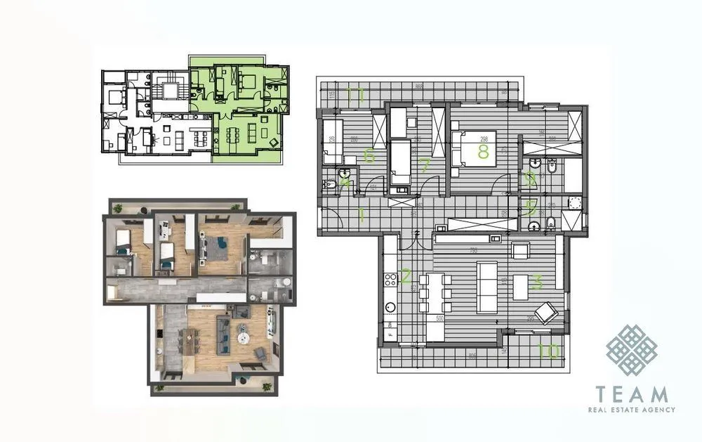 Prodaja, trosoban stan, 107m², Bijela, Herceg Novi