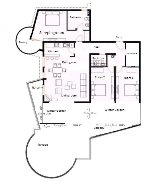 Sale, five bedroom apartment, 241m², Dobre Vode, Bar