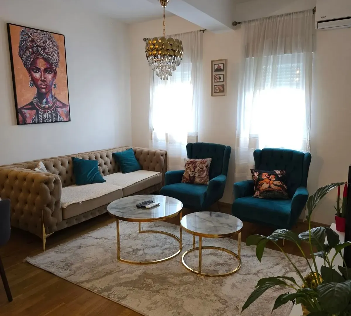Izdavanje, jednosoban stan, 46m², Stari Aerodrom, Podgorica