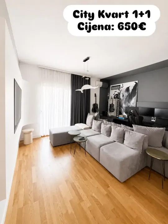 Rent, one bedroom apartment, 50m², City Kvart, Podgorica