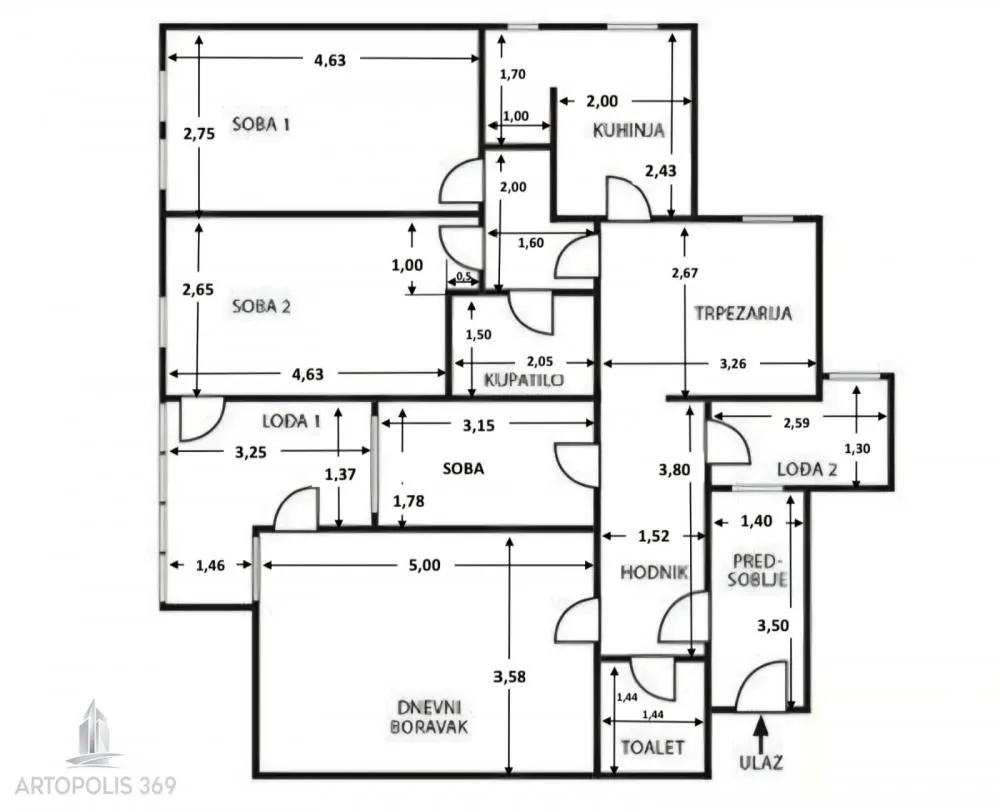 Sale, three bedroom apartment, 93m², Novi Beograd Blok 71, Novi Beograd Sve Podlokacije