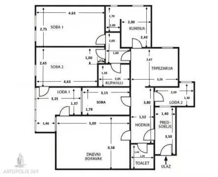 Sale, three bedroom apartment, 93m², Novi Beograd Blok 71, Novi Beograd Sve Podlokacije - image 20