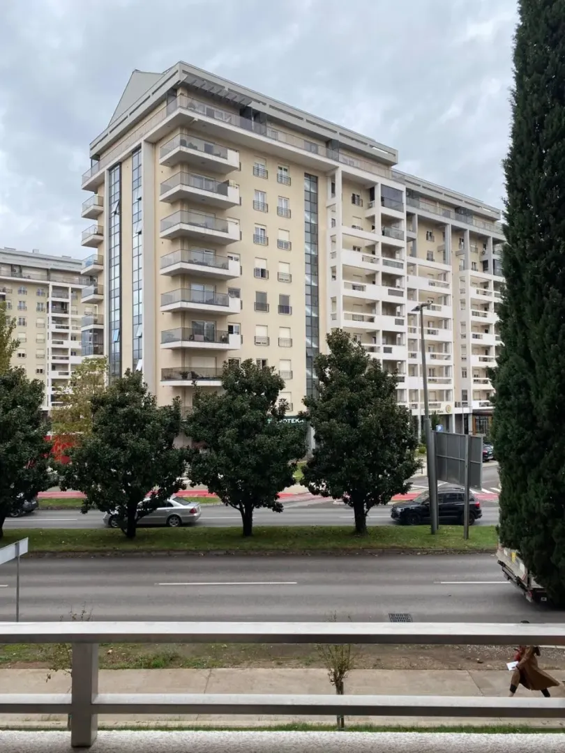 View of the residential building from the terrace.