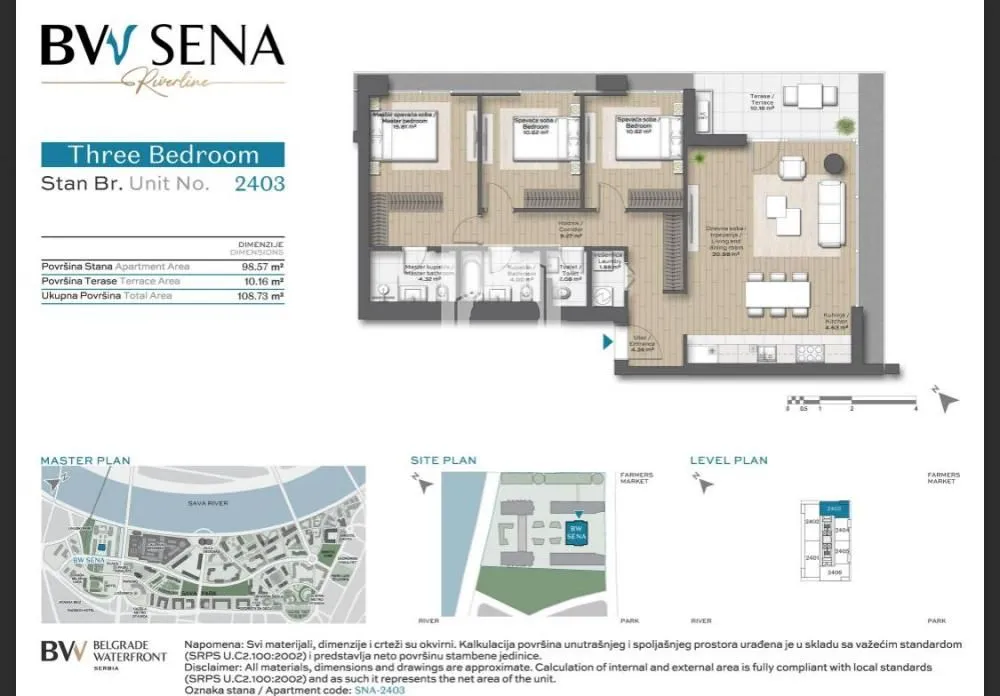 Prodaja, dvosoban stan, 61m², Savski Venac, Beograd