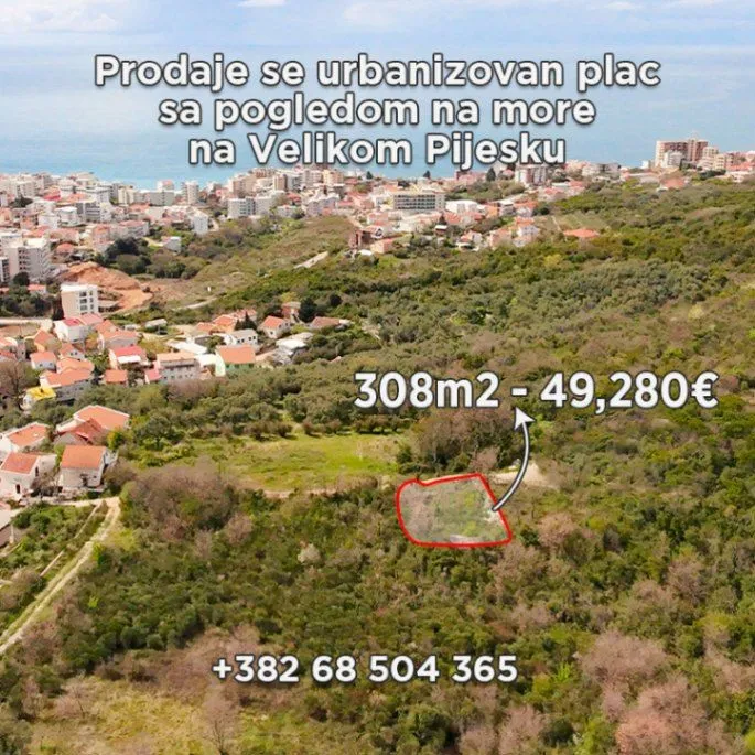Sale, land lot, 308m², Bar, Crna Gora