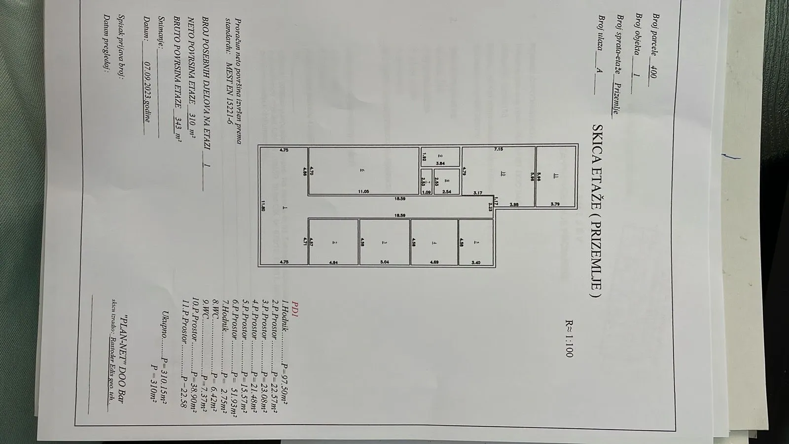 Sale, office space, 615m², Kubasi, Kotor