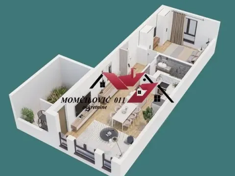 Sale, two bedroom apartment, 58m², Surčin (mesto), Surčin - image 2