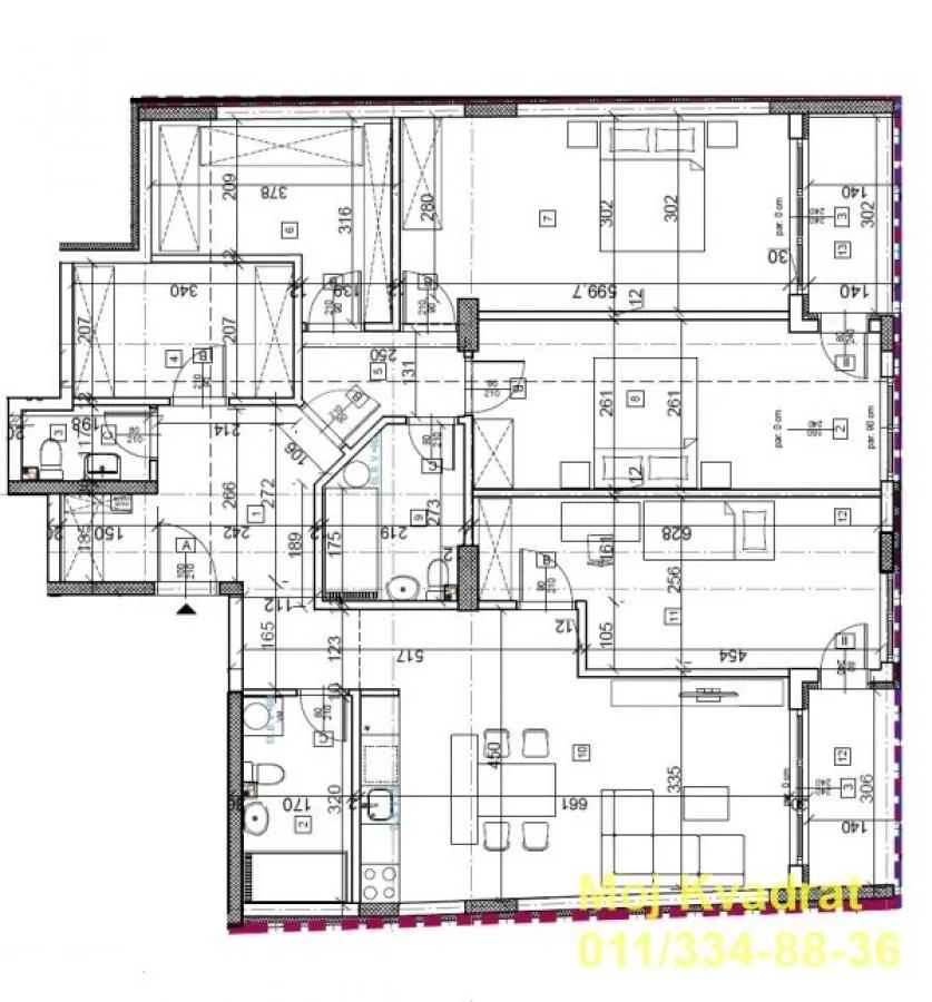 Sale, apartment, 128m², Autokomanda, Voždovac Sve Podlokacije