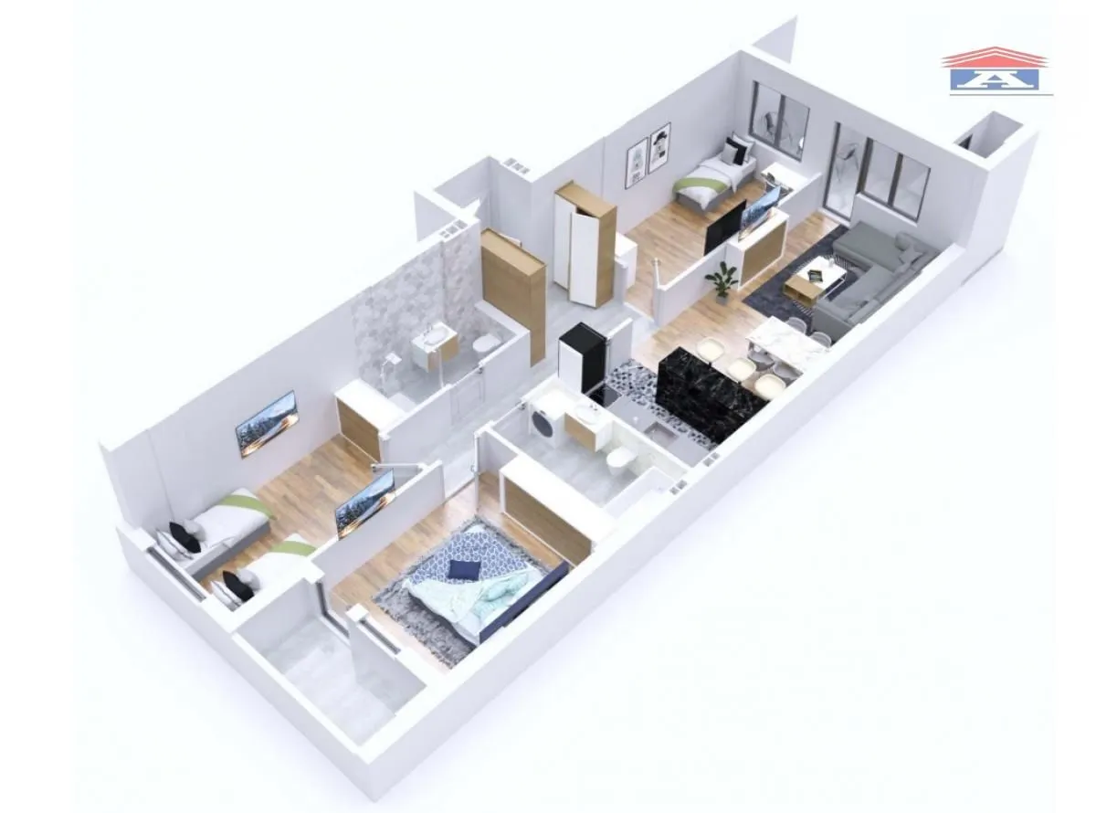 Prodaja, četvorosoban stan, 95m², Avijatičarsko naselje, Novi Sad Sve Podlokacije