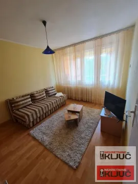 Dnevna soba sa garniturom za sedenje, tepihom i televizorom. - image 8