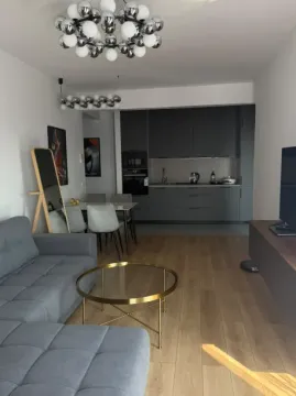Dnevni boravak sa garniturom, kuhinjom i trpezarijom u otvorenom prostoru. - image 6