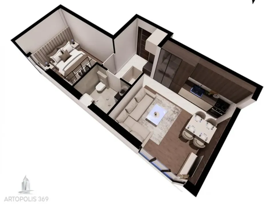 Prodaja, dvosoban stan, 35m², Pantelej, Niš