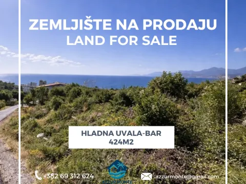 Prodaja, plac, 424m², Hladna Uvala, Bar - image 1