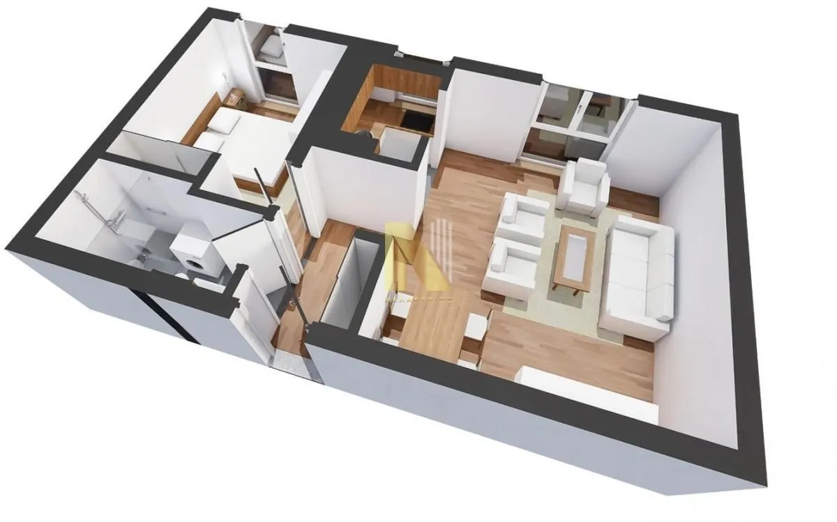 Prodaja, dvosoban stan, 43m², Centar, Novi Sad