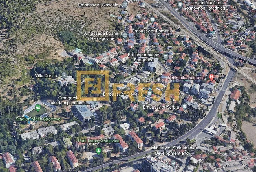 Prodaja, plac, 1300m², Gorica C, Podgorica
