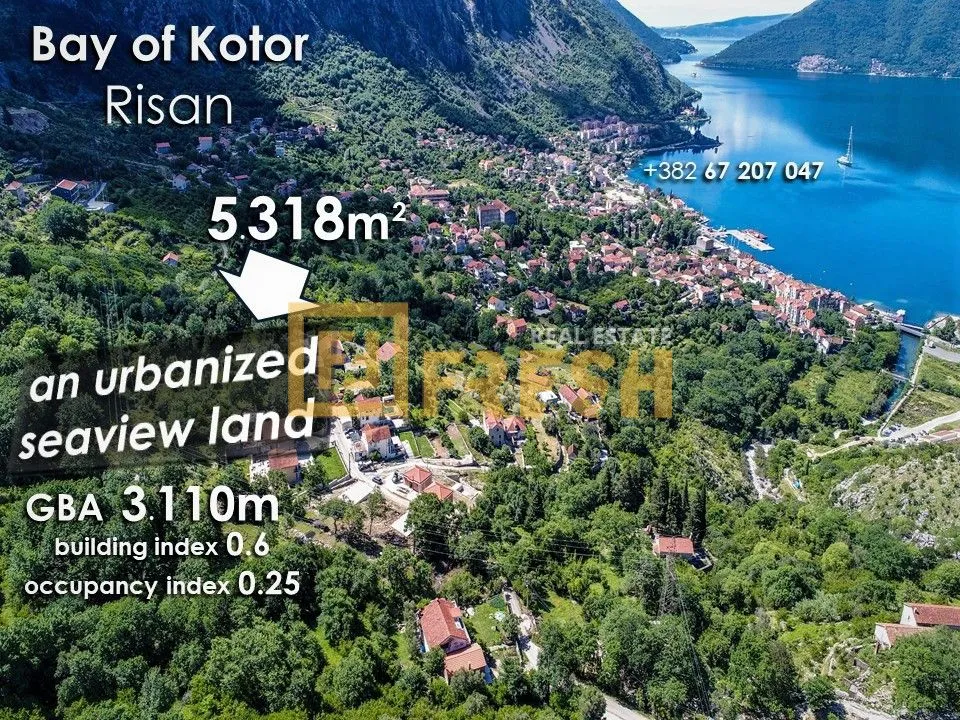 Prodaja, plac, 5318m², Kotor, Crna Gora