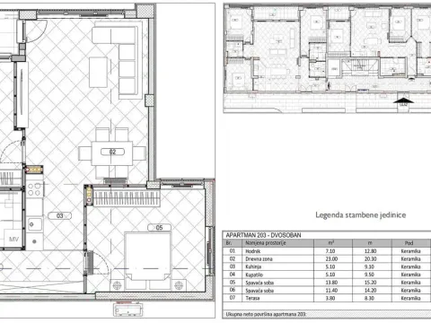 Prodaja, dvosoban stan, 69m², Đuraševići, Tivat - image 7