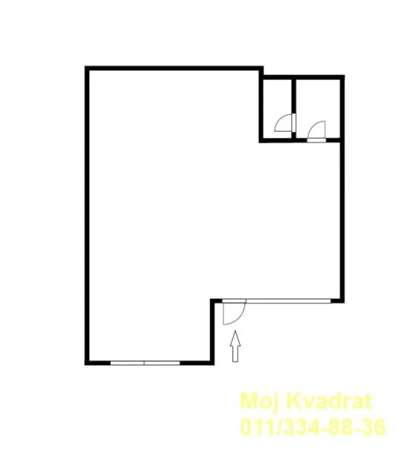 Prodaja, poslovni prostor, 90m², Stari Grad, Beograd