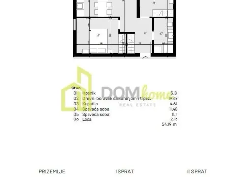 Prodaja, dvosoban stan, 54m², Donja Gorica, Podgorica - image 8