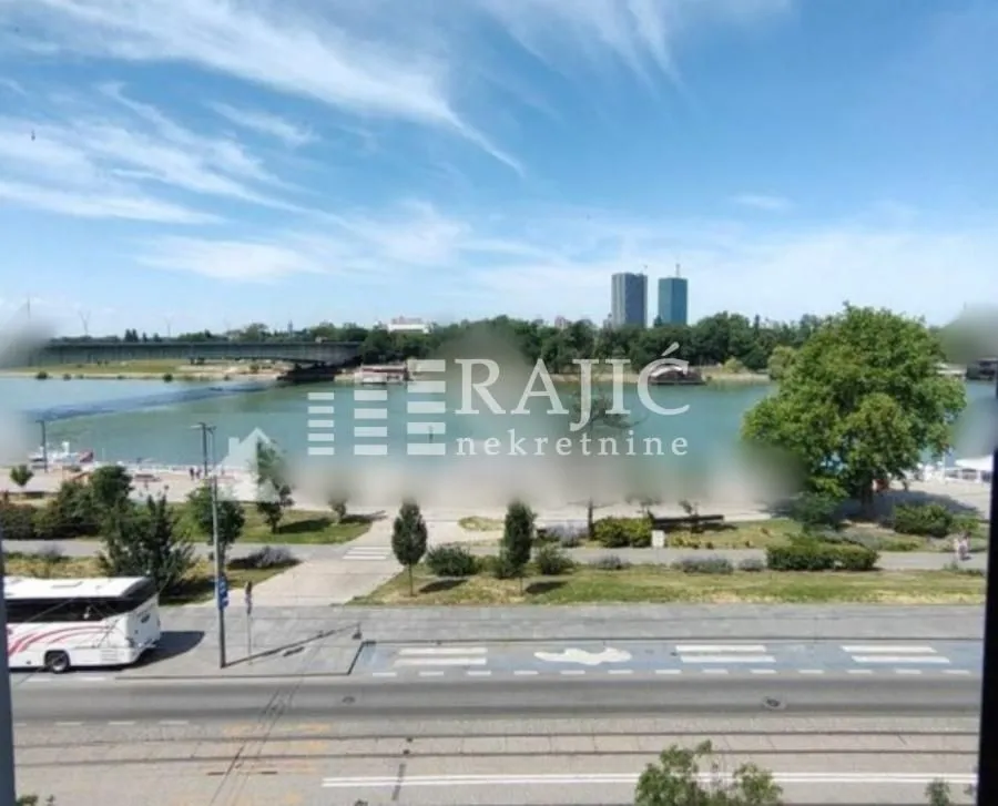 View of the river and city from the terrace.
