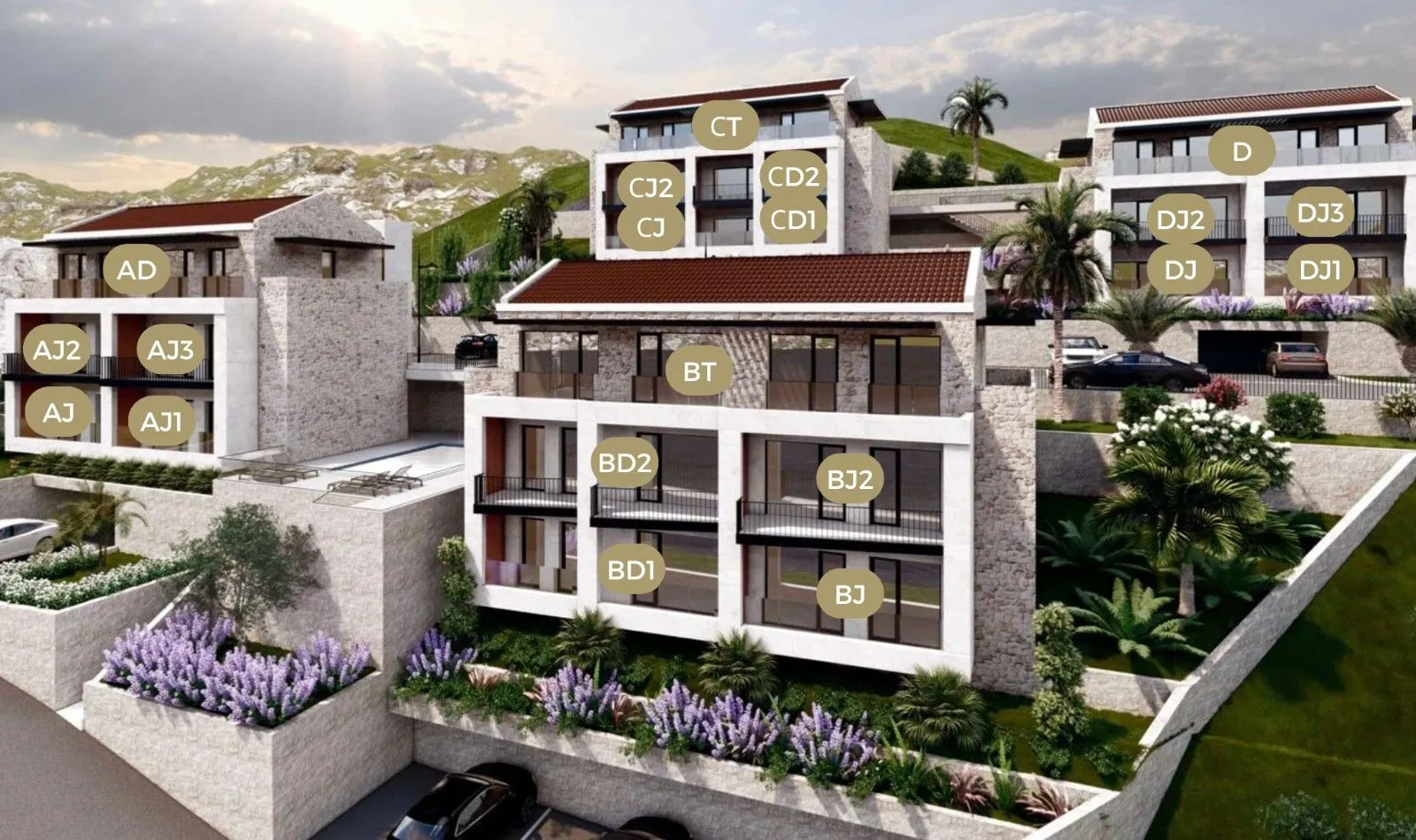 Sale, one bedroom apartment, 54m², Muo, Kotor