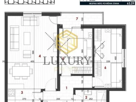 Prodaja, dvosoban stan, 63m², Zabjelo, Podgorica - image 2