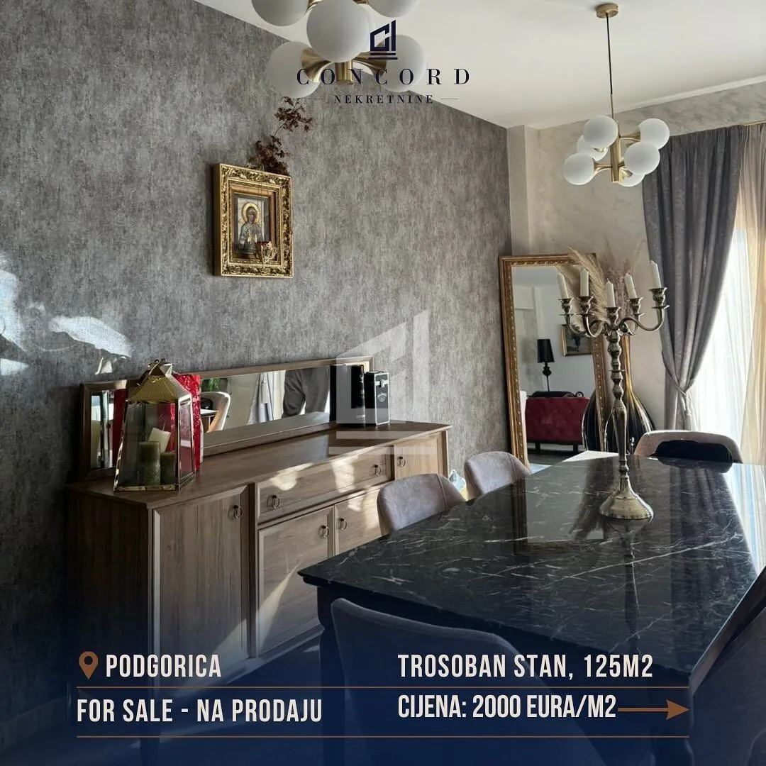 Prodaja, trosoban stan, 125m², Momišići, Podgorica