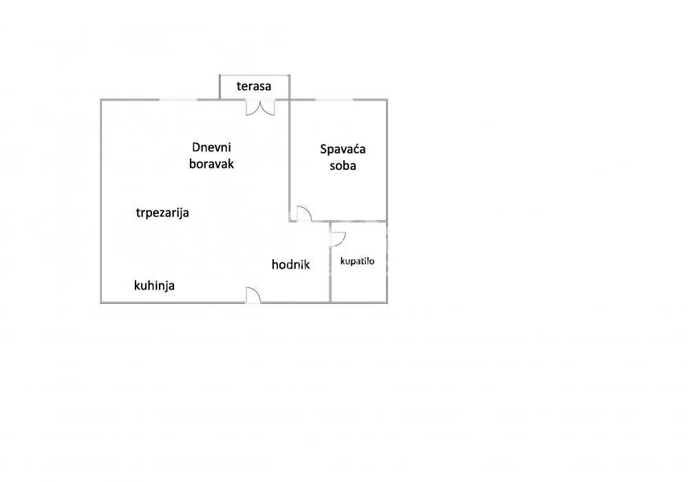 Prodaja, jednosoban stan, 42m², Ledine, Beograd