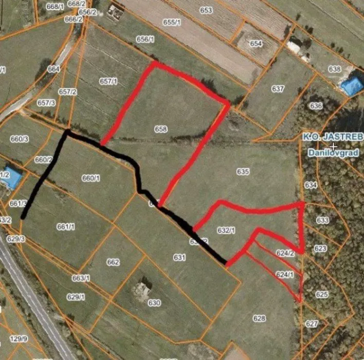 Prodaja, plac, 7000m², Jastreb, Danilovgrad