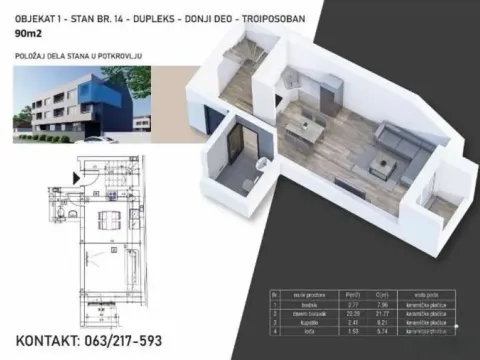 Prodaja, trosoban stan, 90m², Novi Sad Sve Podlokacije, Novi Sad - image 4