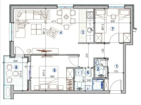Prodaja, dvosoban stan, 64m², Zagorič, Podgorica - image 19