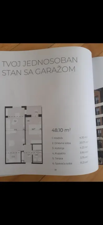 Prodaja, dvosoban stan, 48m², Cetinje, Crna Gora