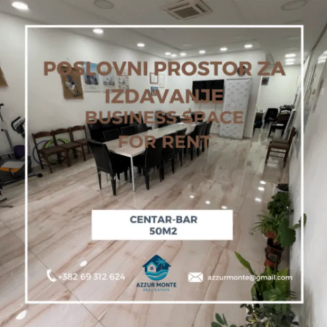Rent, office space, 50m², Centar, Bar