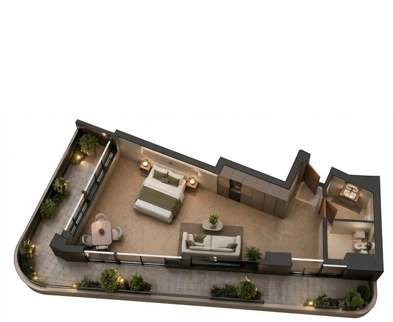 Sale, studio apartment, 38m², Centar, Bar