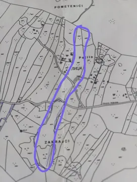 Katastarski plan sa označenom parcelom. - image 2
