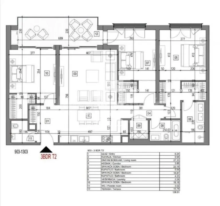 Prodaja, četvorosoban stan, 139m², Savski Venac, Beograd