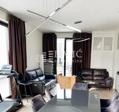 Living room with a sofa set and a dining table. - image 7