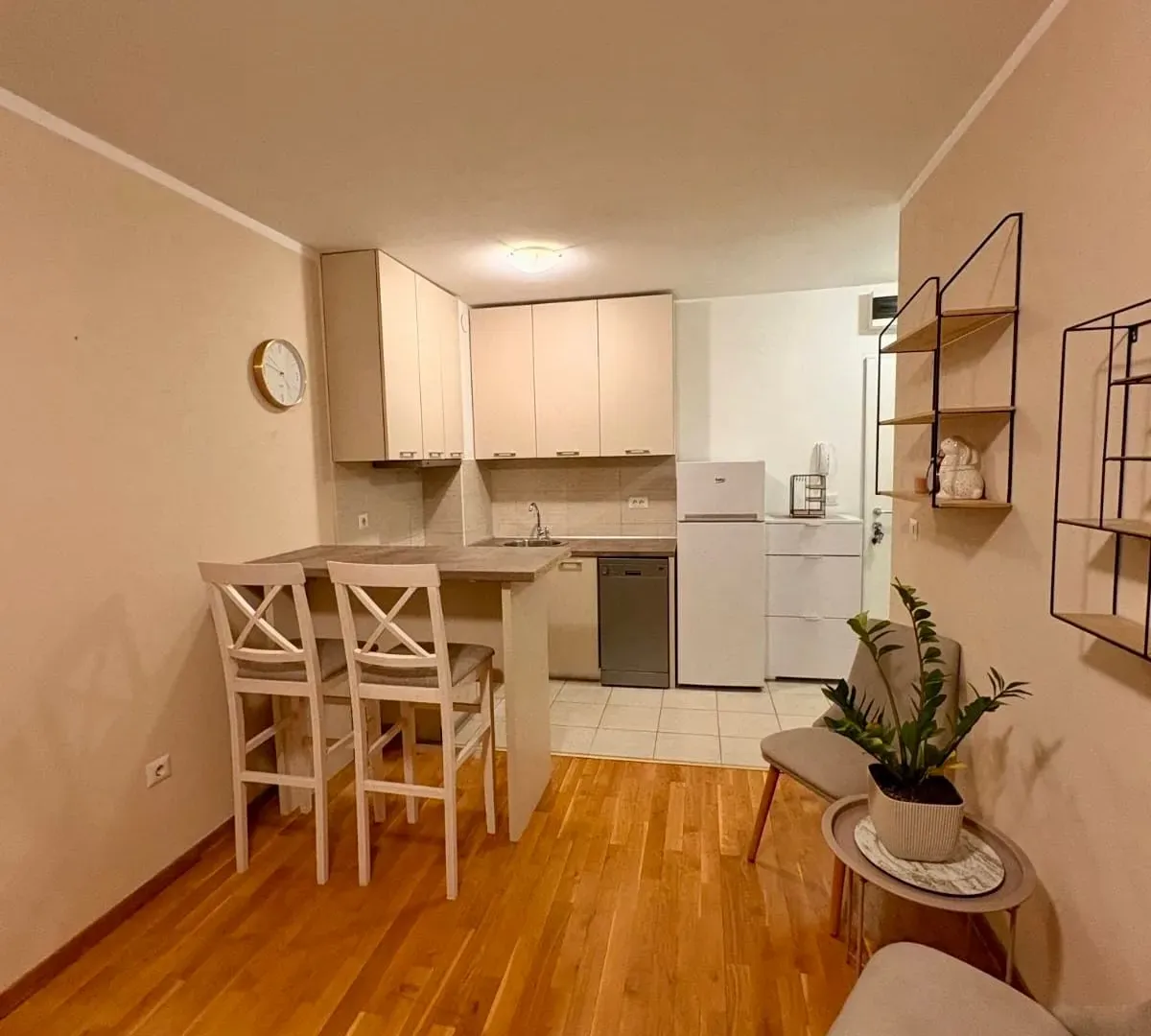 Rent, one bedroom apartment, 33m², Zabjelo, Podgorica