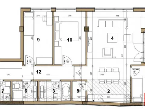Prodaja, četvorosoban stan, 108m², Centar, Novi Sad