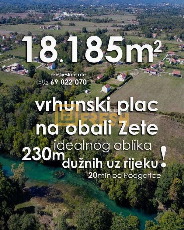 Prodaja, plac, 18185m², Danilovgrad, Crna Gora