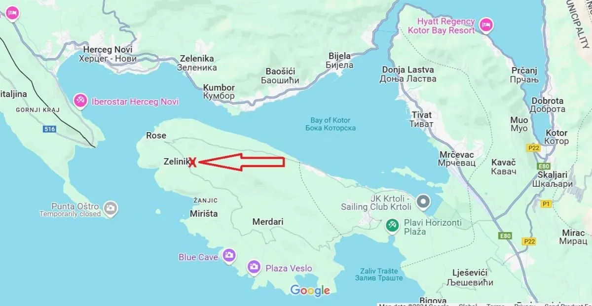 Prodaja, plac, 1538m², Mrkovi, Herceg Novi