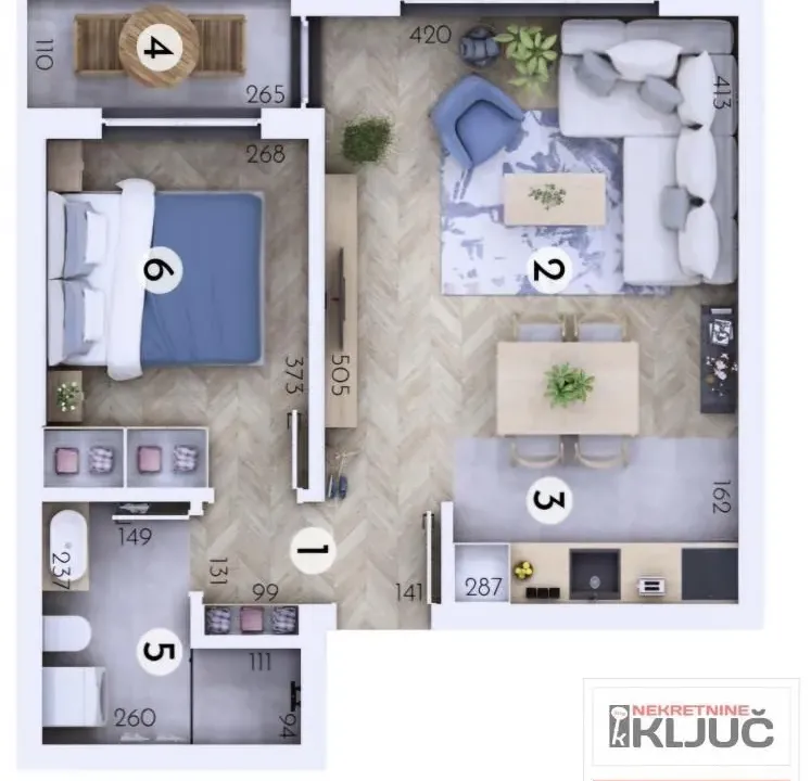 Sale, two bedroom apartment, 41m², Veternik, Novi Sad Sve Podlokacije