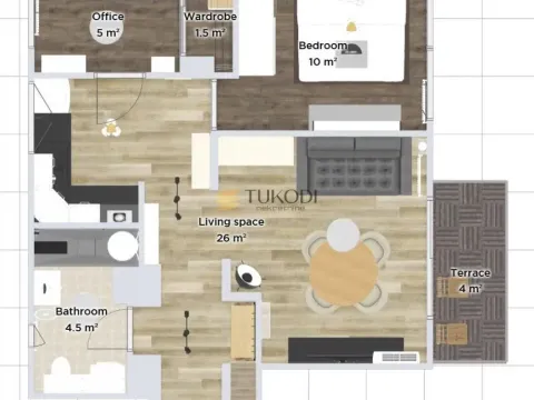 Izdavanje, dvosoban stan, 53m², Novi Beograd Sve Podlokacije, Beograd - image 6