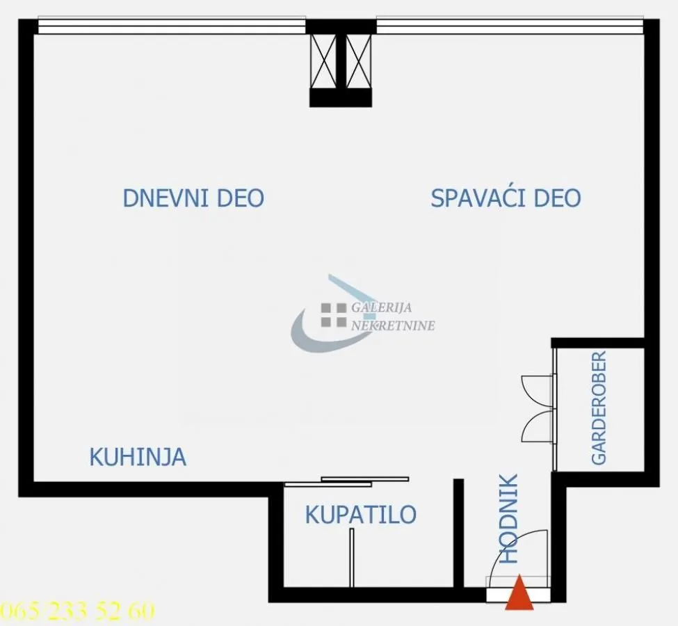Prodaja, jednosoban stan, 38m², Stari Grad, Beograd